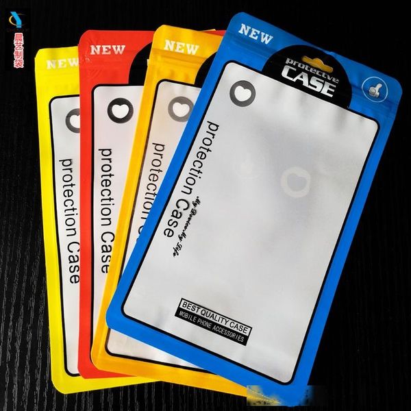 

zipper plastic retail bag package hang hole poly packaging for usb cable for phone case poly opp packing bag