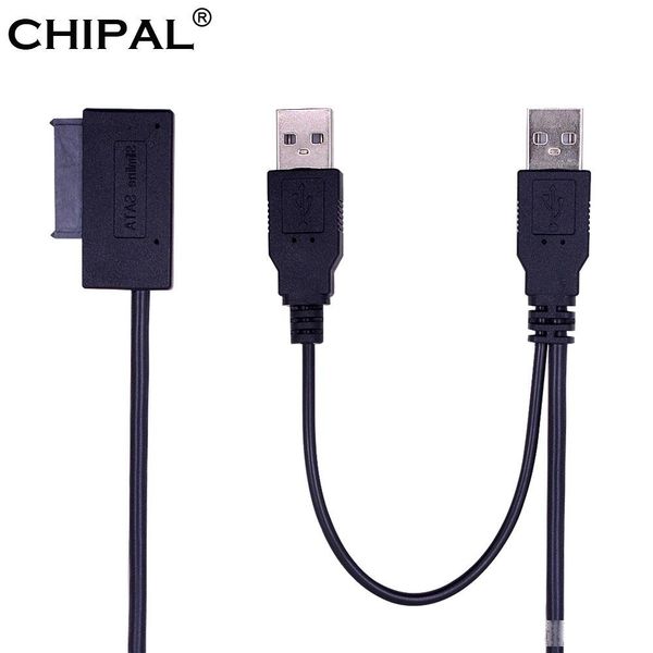 

omputer & office computer cables & connectors chipal usb 2.0 to 6 7 13pin slimline slim sata cable with external usb2.0 power sup