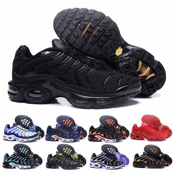 

tn plus sneaker running shoes triple black white volt violet sliver gradient men women aluminum sunset trainers 40-46