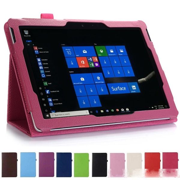 

slim litchi fold stand flip leather smart magnetic case can hold keyboard for new microsoft surface go sufacego 10 10.0 inch tablet
