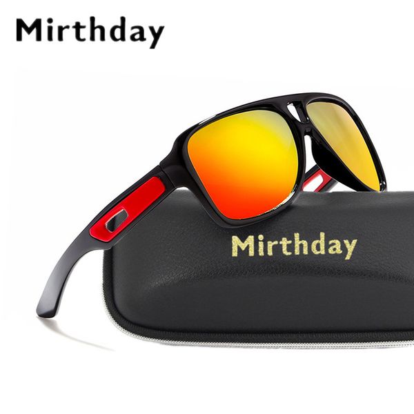 

mirthday mens pilot polarized sunglasses outdoor sport fishing glasses male reflective coating mirror driving sun glasses uv400, White;black