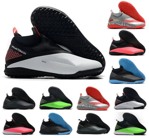 

new react phantom vsn vision ii dynamic fit tf ic 2 2s mens high ankle soccer cleats football shoes size us6.5-11