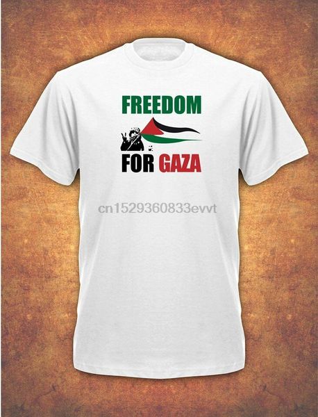 

palestine gaza om 2020 mens t-shirt flag - white