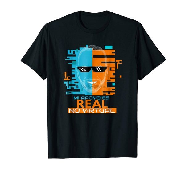 

mi апойо эс real нет виртуальный camiseta нейиб бакл смешная черная футболка s-3xl
