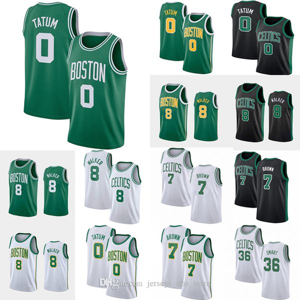 

Boston Celtics jersey 8 Kemba Walker 0 Jayson Tatum 33 Larry Bird Jaylen 7 Brown Basketball Jersey