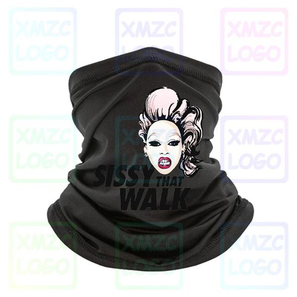 

rupaul sissy that walk pocket lgbt men women vest bandana 1976cartoon bandana men unisex, Blue;gray