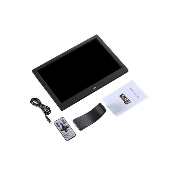

12inch tft screen hd 1080p led multi-function digital p picture frame movie video mp3/ mp4 player remote control