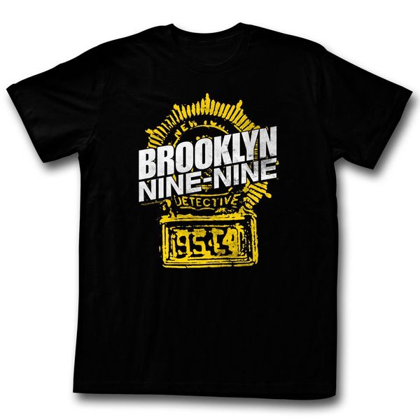 

бруклин девять девять знак черный menadult с коротким рукавом футболка