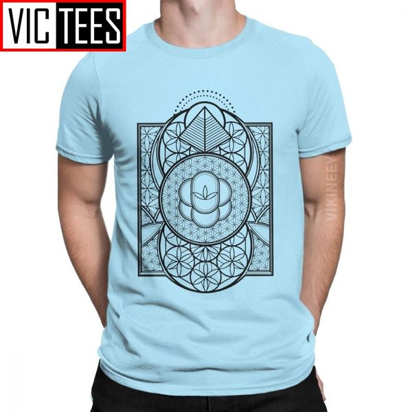 

ультра футболки для мужчин sacred geometry волшебное mandala новизна хлопок шею майка 2020 оптом