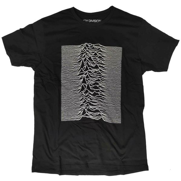 

joy division t shirt unknown pleasures album cover with backprint 100 official