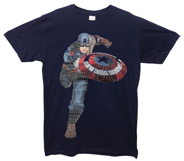 

brand captain america sum of his parts t-shirt summer 2019 men short sleeve t-shirt
