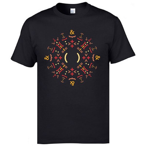 

normal t-shirts classic code mandala all cotton men tees engineer mechanic design t shirt for men