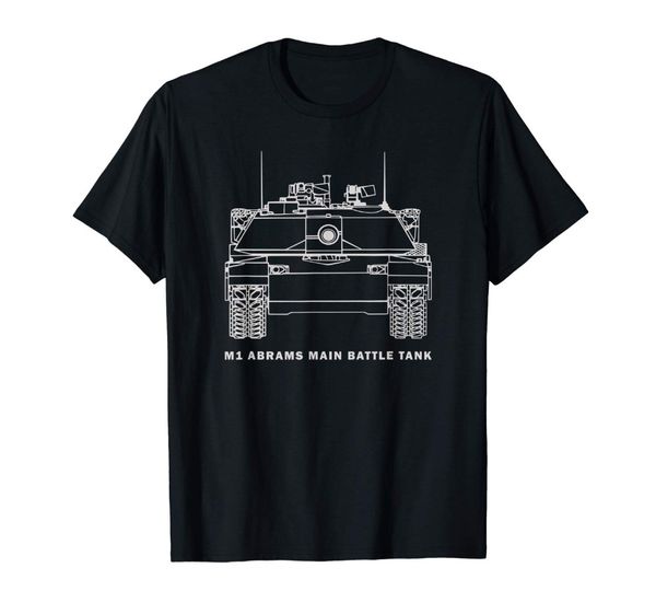 

m1 abrams tank t-shirt подарки американской армии танки т-рубашка мода 2019 o-шея способ вскользь высокое качество вскользь футболки