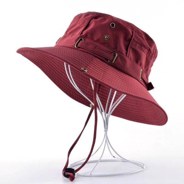 

adjustable hats for women's beach caps -drying men bucket hat summer panama bone girls anti-uv fishings cap, Blue;gray
