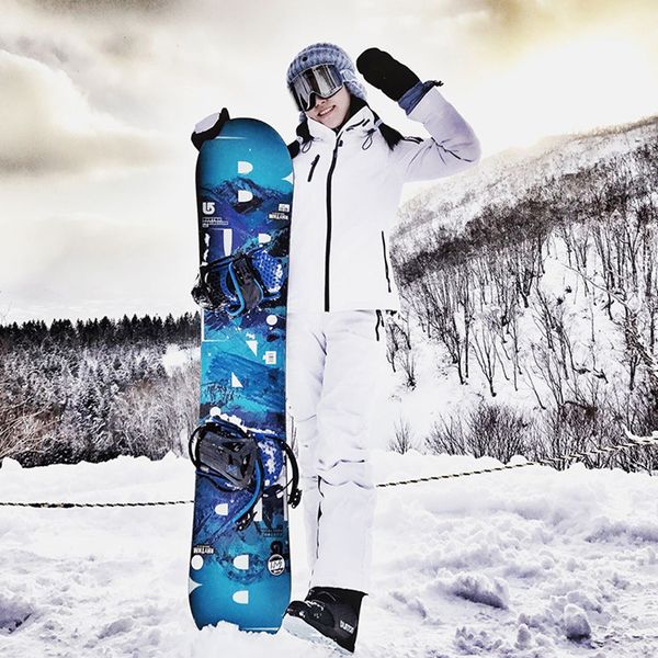 

men women ski jacket pants set snow ski suit winter warm waterproof windproof skiing snowboarding female suits