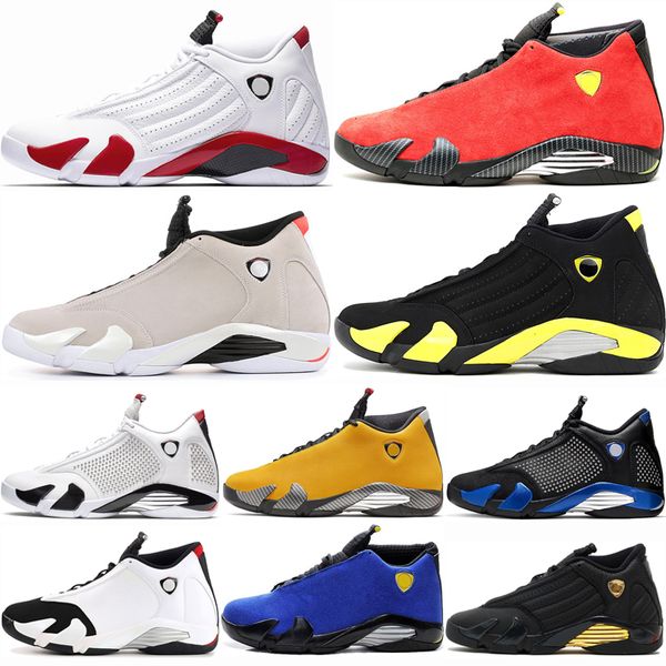 

14 14s men basketball shoes red blue candy cane black toe defining moments thunder varsity ro new