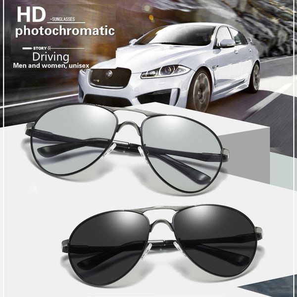 

aluminium day night pchromic polarized sunglasses mens driver sunglasses male safety driving transition sun glasses uv400, White;black