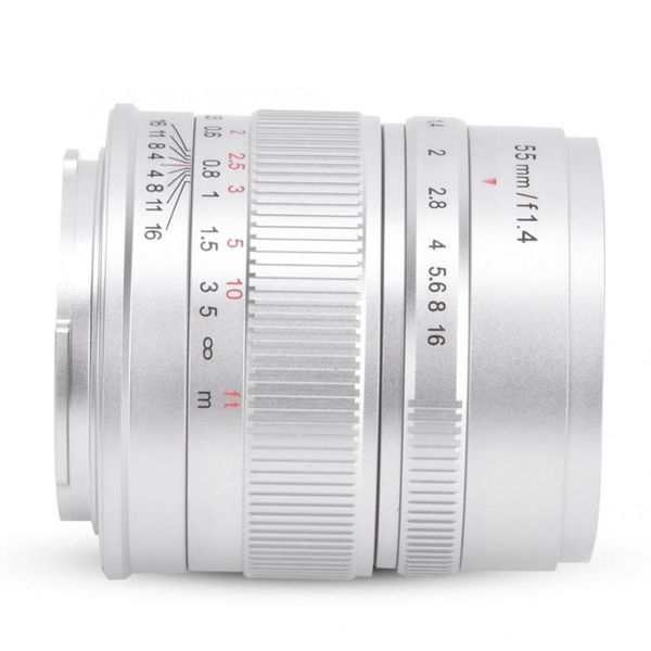 

lentes 7artisans 55mm f1.4 large aperture portrait manual focus aps-c frame camera lens for sony e mount / canon
