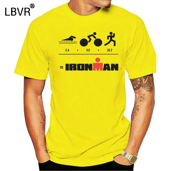 

ironman triathlon cycle run swim retro word championship t shirt b76