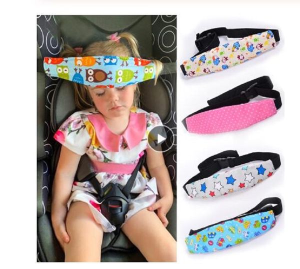 

infant baby car seat head support children belt fastening belt adjustable boy girl playpens sleep positioner baby saftey pillows, Slivery;white