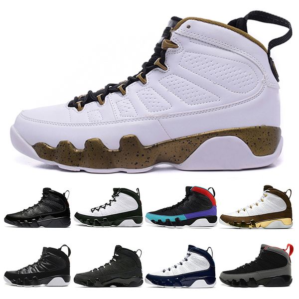 

fashion dream it do it 9 9s mens basketball shoes anthracite the spirit bred cool grey unc pe athletics sports sneakers 7-13