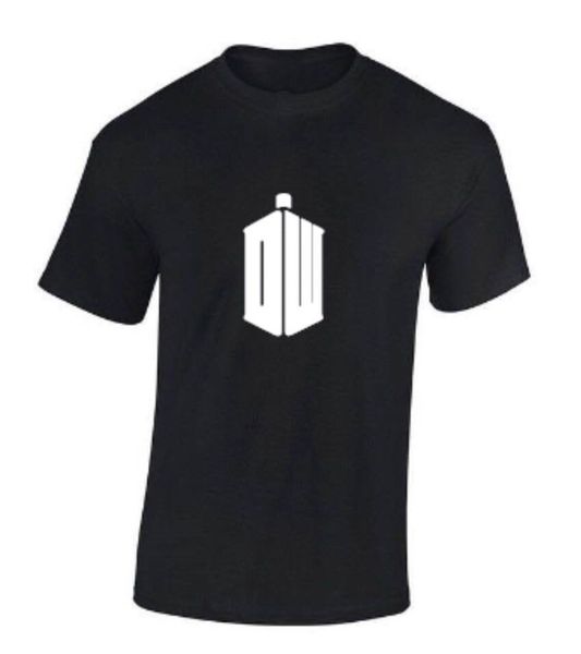 

doctor who dw tardis t-shirt red black or white funny shirt (s - 2xl) tee shirt