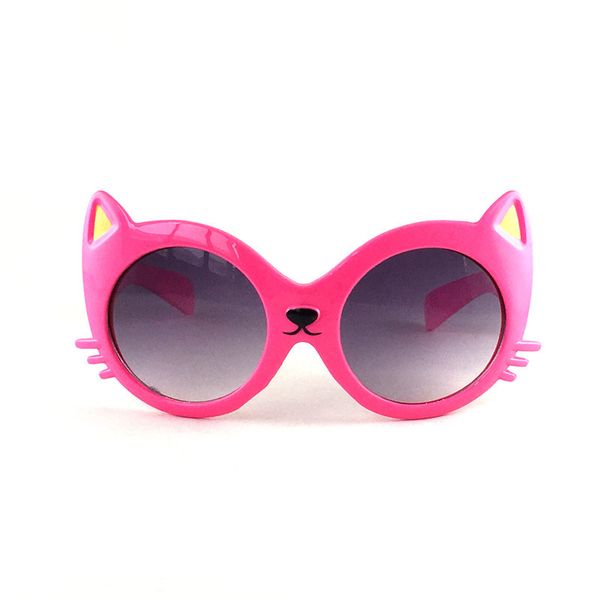 

kilig cat shape children cartoon sunglasses cute baby pink sun glasses kids uv400 eyewear animal glasses for girls boys gift, White;black