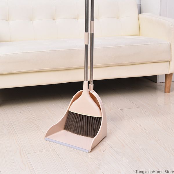 

hand push sweepers broom dustpan two sets kit multi-function windproof cleaning floor hygiene durable household tool