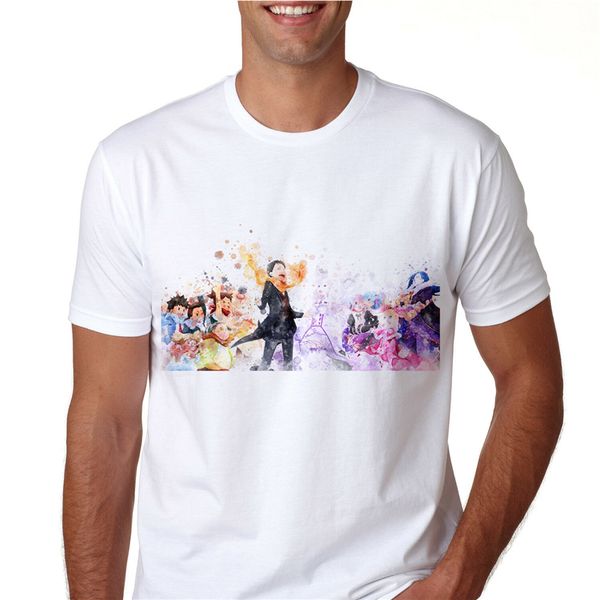 

re zero anime shirt manga t-shirt cotton tee gift n946 streetwear tee shirt