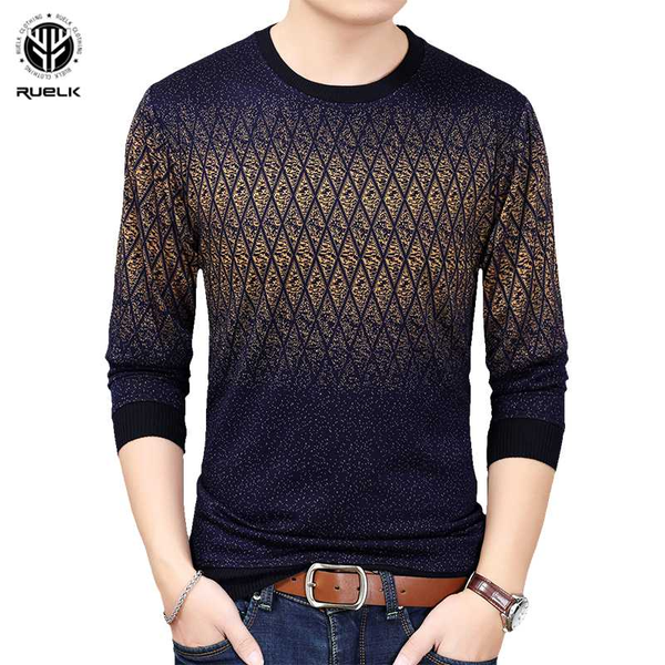 

men's sweaters ruelk2021 autumn and winter middle-aged 2021 casual warm round neck pullover bottoming shirt men, White;black