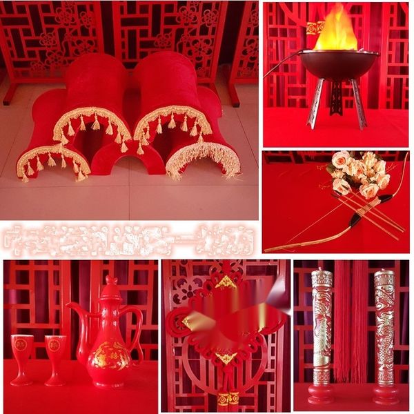 

chinese wedding scale props saddle bow basin scale dragon and phoenix candle dragon and phoenix scissors chinese wedding props jhsfe