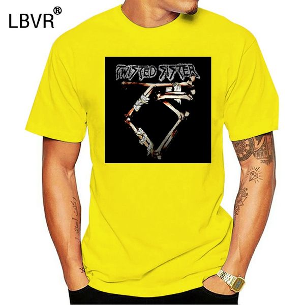 

twisted sister heather t-shirt bandaged bones logo black tee