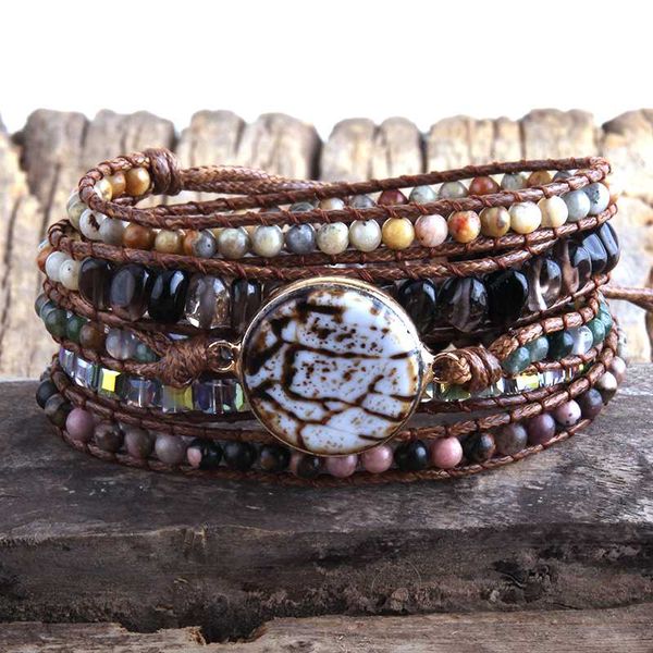 

tennis rh fashion bohemia jewelry beaded bracelet stone aga charm 5 strands wrap bracelets dropship, Golden;silver