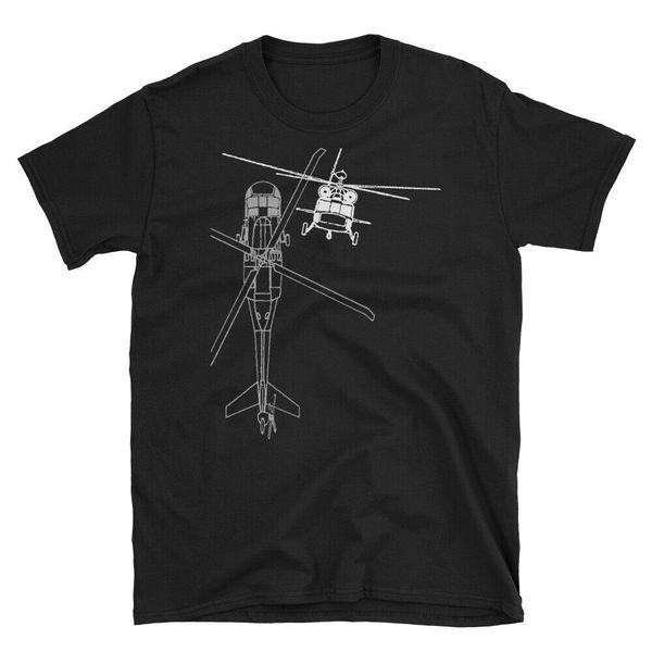 

uh-60 blackhawk helicopter line drawing flying pilot t-shirt