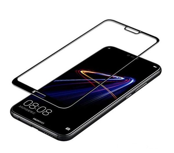 

tempered glass screen protector full cover for huawei y3 y5 y6 y7 2017 2018 2019 pro