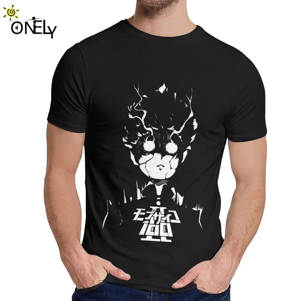 

популярные mob psycho 100 homme футболка мужской hipster чистого хлопка с коротким рукавом crewneck