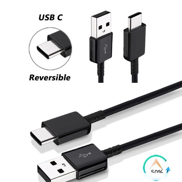 

120cm usb 3.1 type-c fast charging data cable for samsung galaxy a80 a70 a60 a50 a40 a30 s8 s9 plus s10e note 8 9