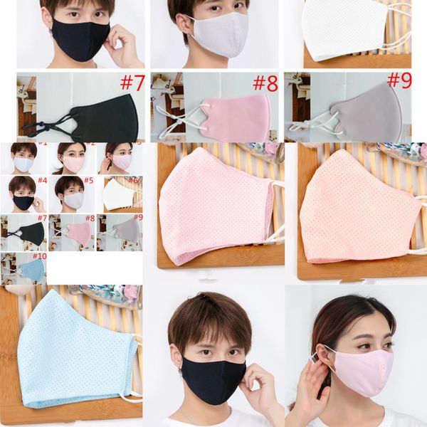 

adults fashion ice silk face mask summer protective sun anti dust ultraviolet-proof masks f4vj