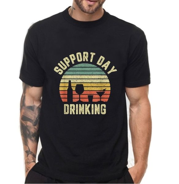 

vintage support day drinking t-shirt retro alcohol gift tshirt