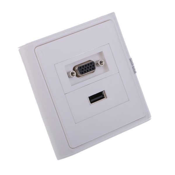 

usb 3.0 vga component composite wall face plate panel