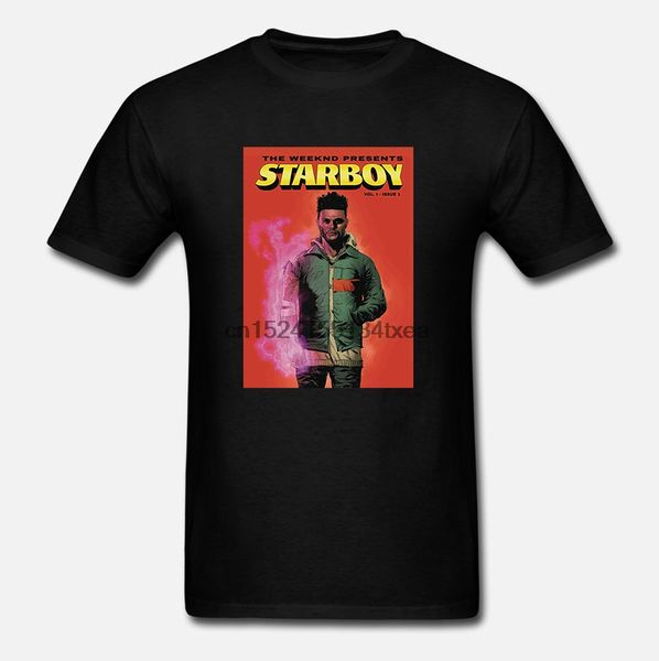 

the weeknd starboy cover album white t-shirt size s-5xl