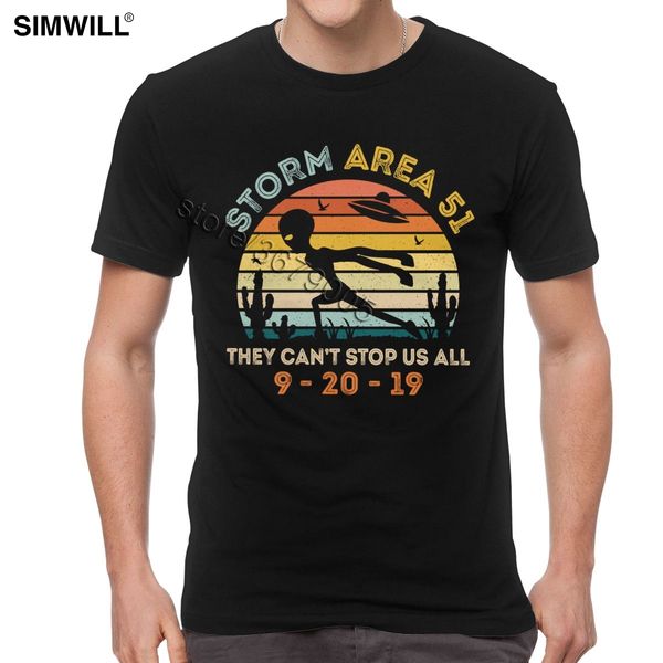 

vintage storm area 51 they can't sus all t-shirt retro streetwear casual cotton t shirt for men short sleeves alien run tees