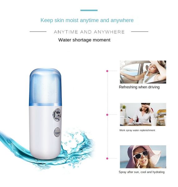 

small nano spray water replenishing instrument sprayer portable handheld humidifier nano mist sprayer