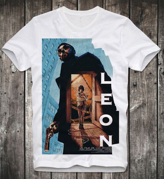 

t shirt leon the professional der profi jean reno nathalie portman cult retro new cool tee shirt