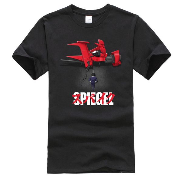 

2019 slim fit fashion new tshirts aircraft pilot akira pure cotton o neck men's tees 3d printed shirt black streetwear