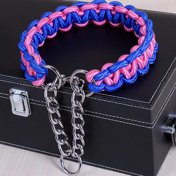 

dog collars & leashes 2021 upgraded color collar large german shepherd walk the chain necklet pet for medium and dogs