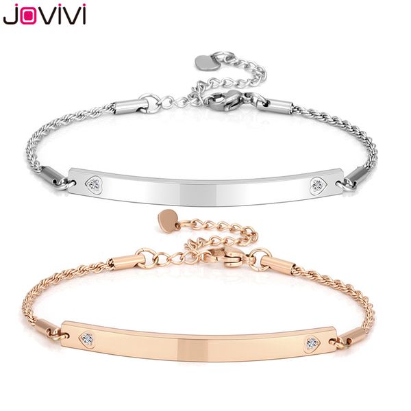 

jovivi stainless steel heart cubic zirconia id tag bracelets women identity alert id bracelet anniversary birthday gift, Black