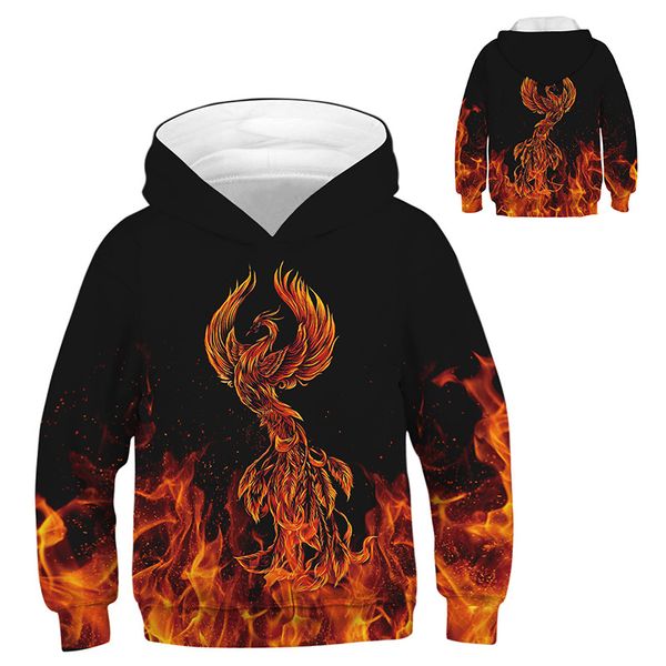 

spring starry sky 3d children's sweatshirt for boy hoodies & sweatshirts for girls teenagers 3d hoodies kids clothes czx13 201210, Black