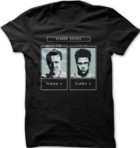 

fight club tyler durden character selection game t-shirt 9129 loose size tee shirt