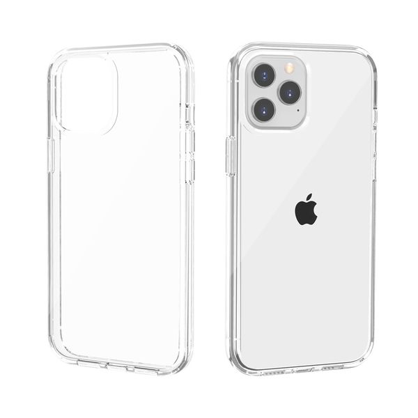 

for iphone 12 case slim transparent clear shockproof tpu pc hybrid armor hard case for iphone 12 pro max